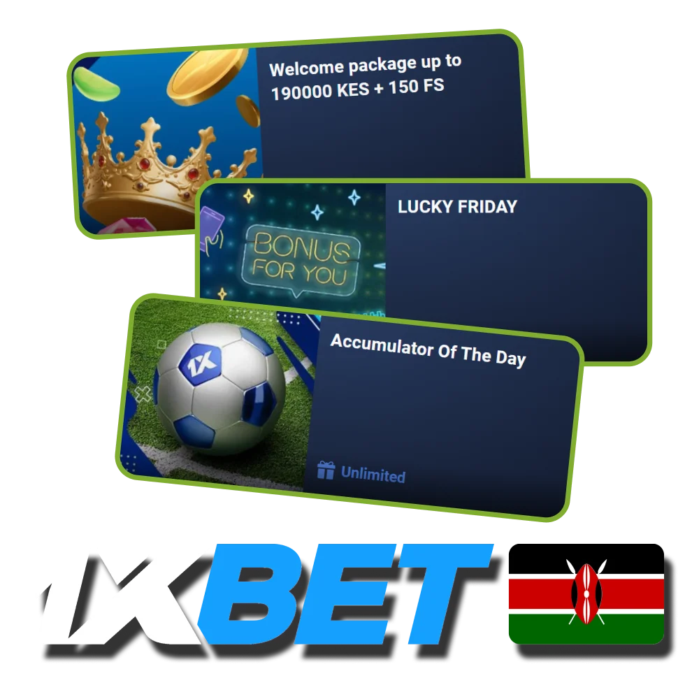 Get your special welcome bonus at 1xBet official in Kenya.