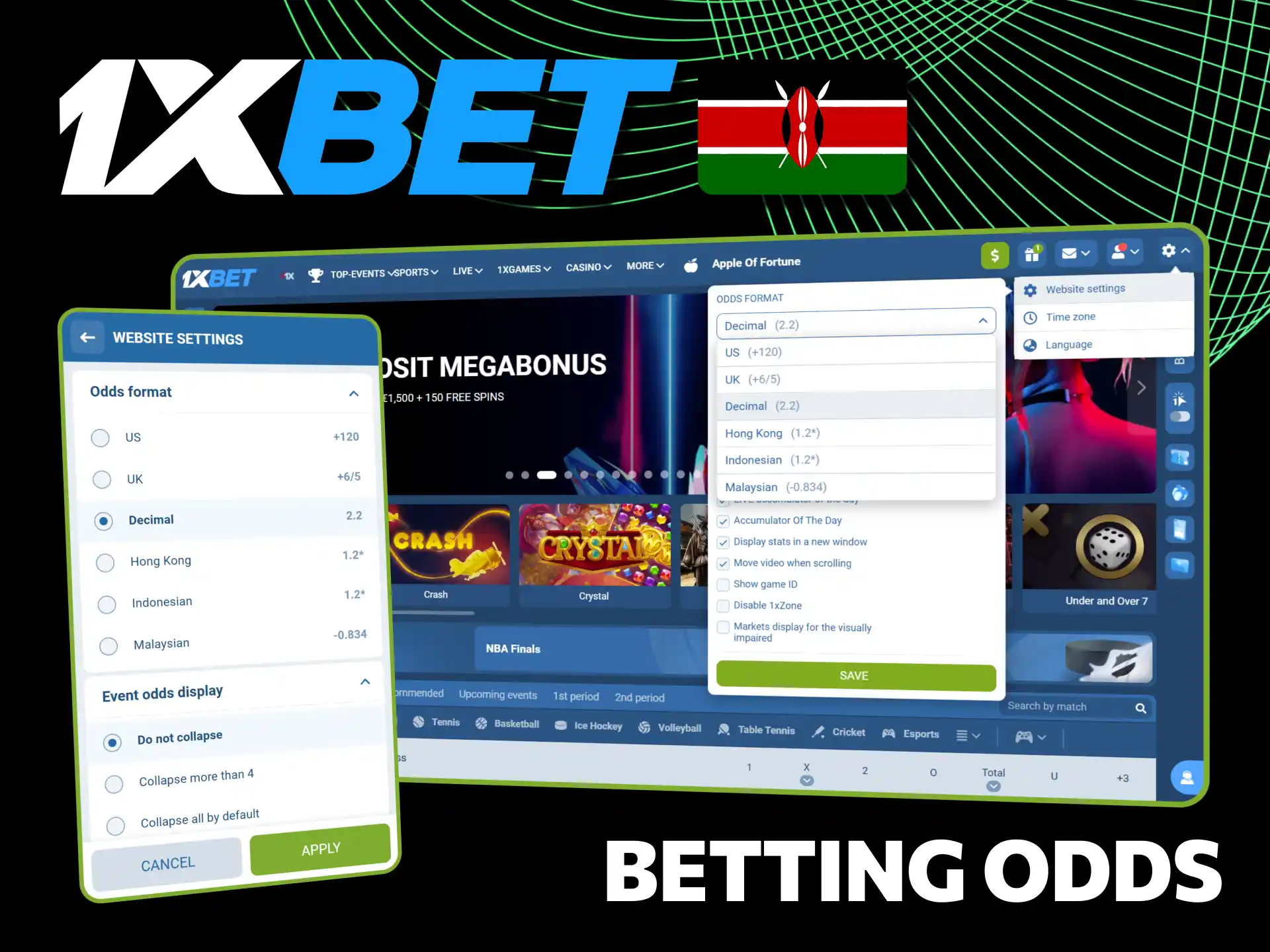 Multiply wins with competitive odds on 1xBet official website.
