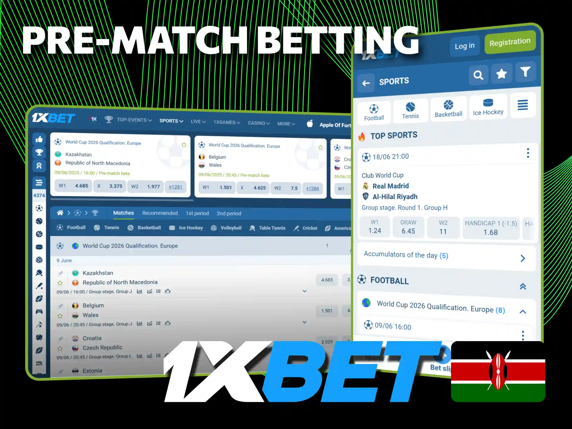 Plan sport bets with 1xBet Kenya pre-match analysis.