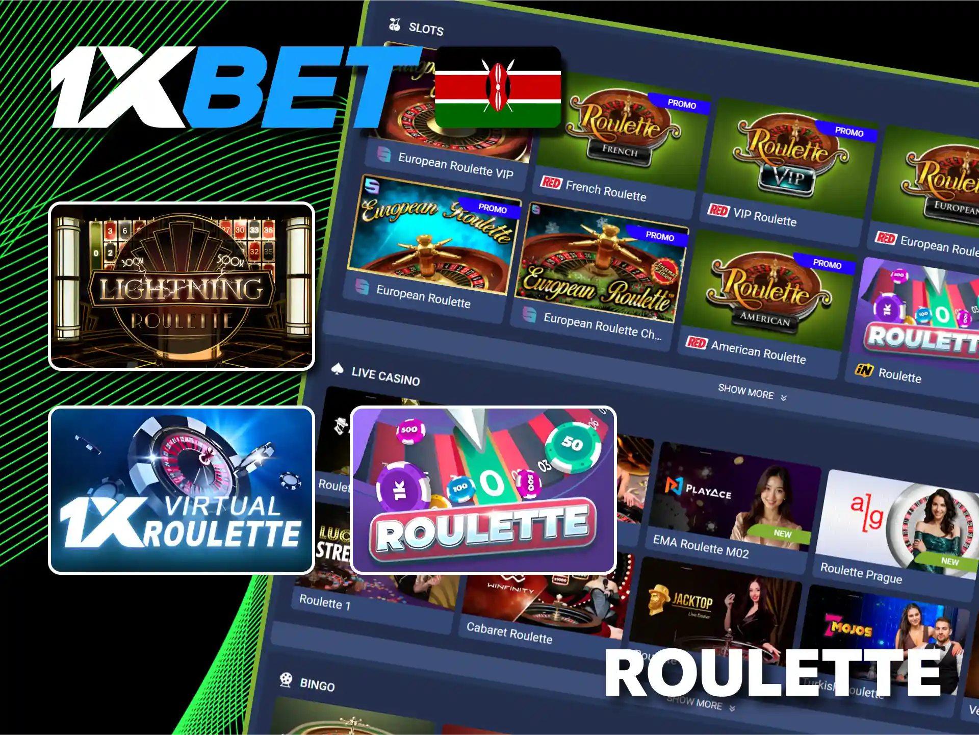 Spin roulette for big wins on 1xBet casino platform.