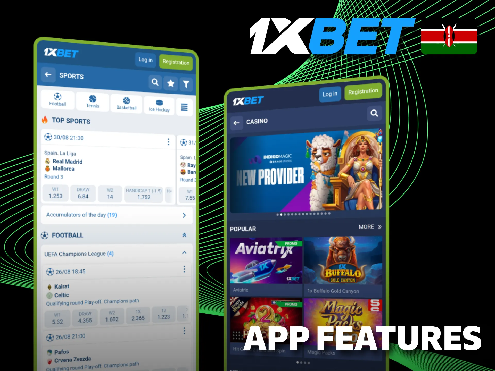 App features make the 1xBet app attractive for users.