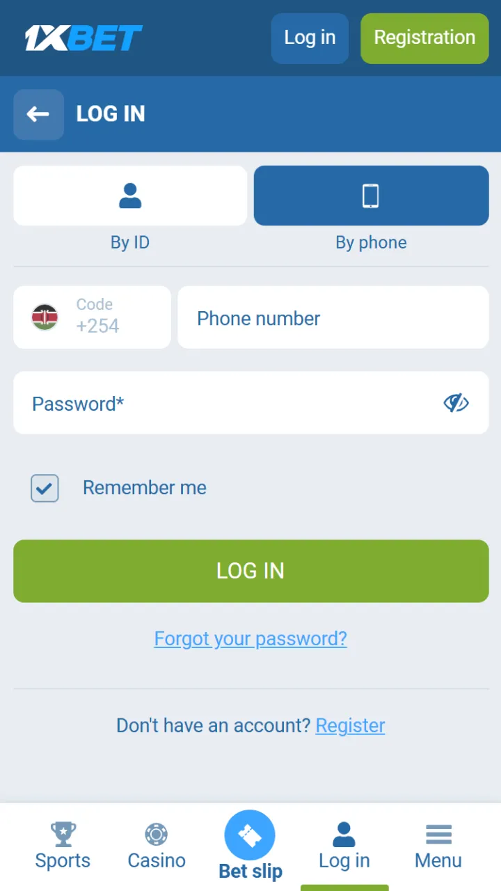Open the 1xBet iOS app to start betting.