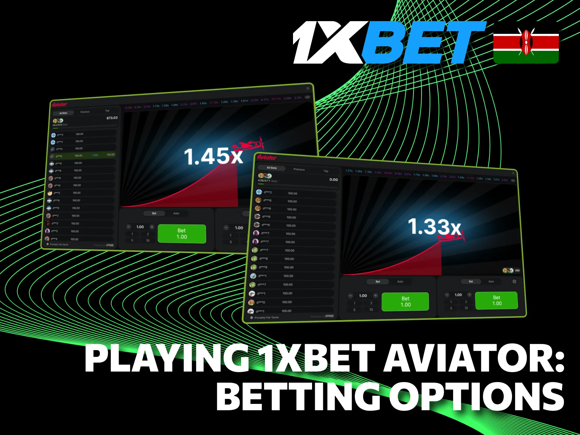 1xBet Aviator betting choices provide thrilling experiences for Kenya players.