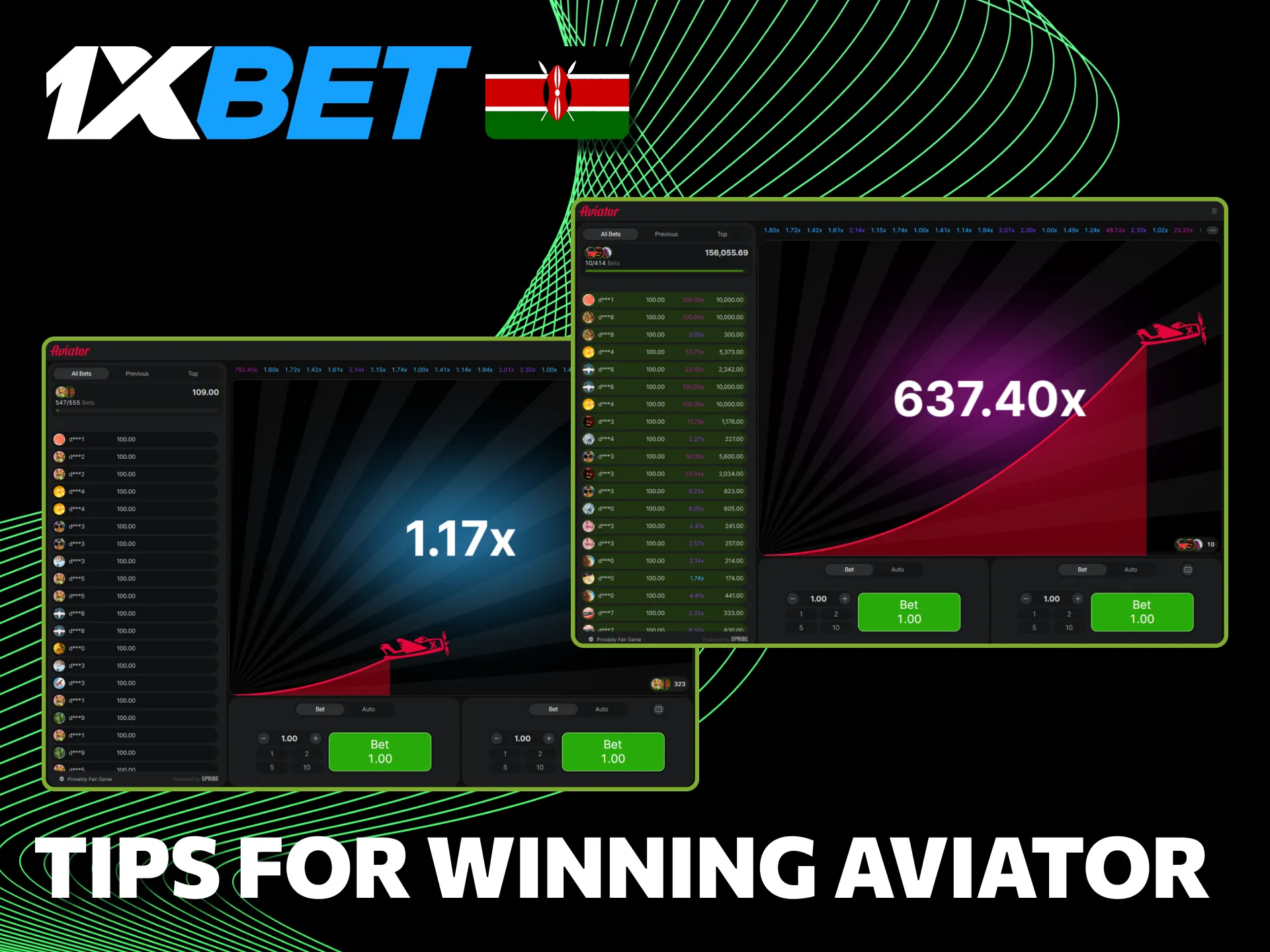 Winning tips for 1xBet Aviator help Kenya players succeed.