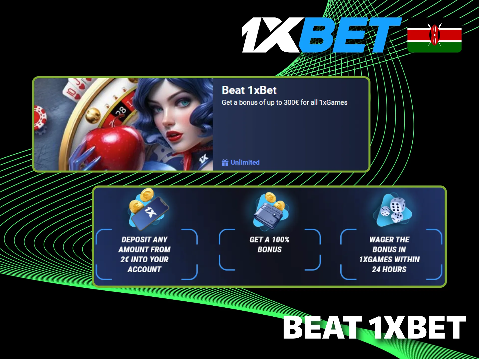Beat 1xBet challenges offer thrilling bonus opportunities to Kenyan users.