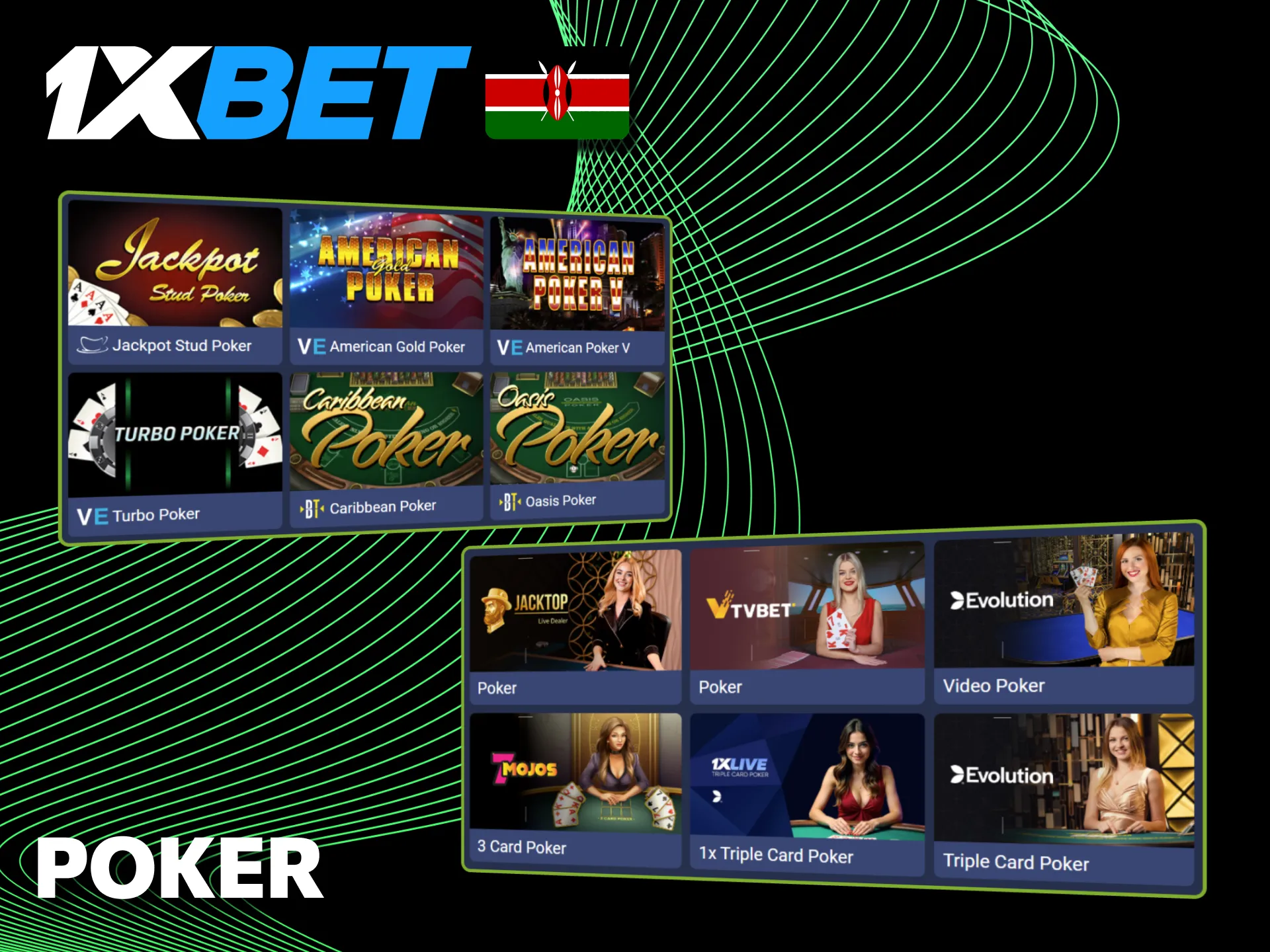 Poker games on 1xBet Kenya bring exciting options for passionate players.