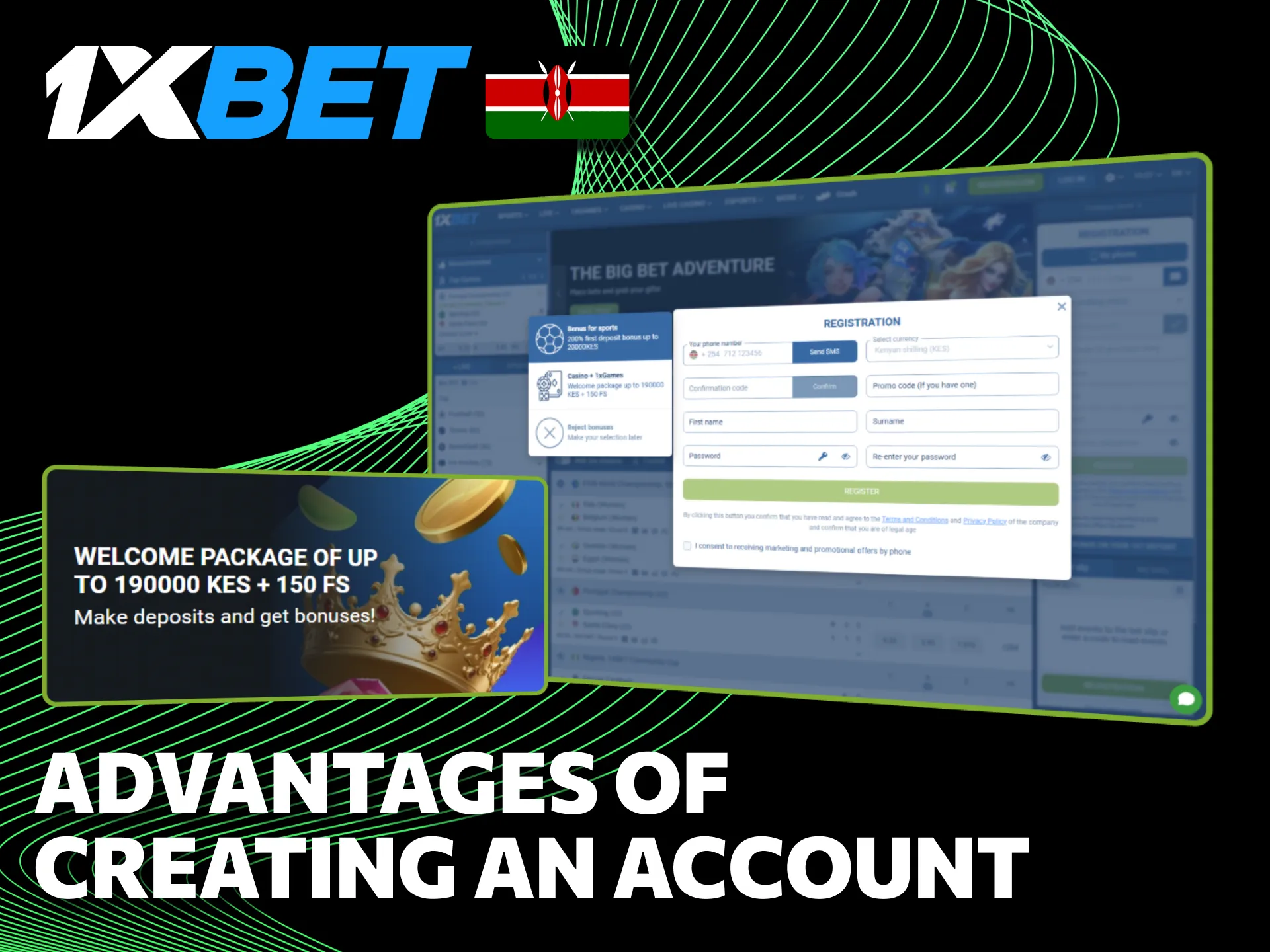 Advantages of creating an account with 1xBet attract many users.