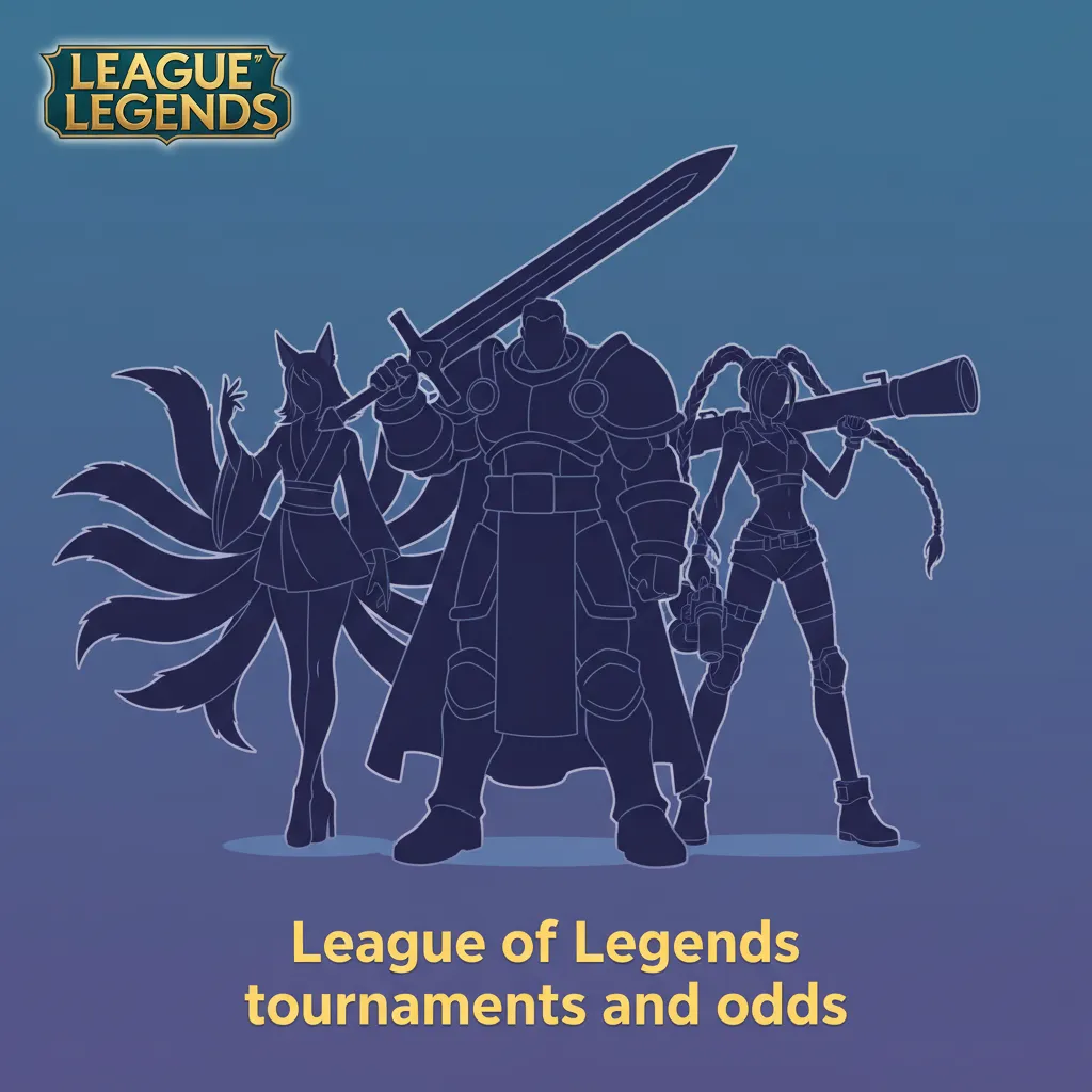 LoL tournaments and odds: Worlds, MSI, LCK, LPL, LEC; bet on match winner, kills, first blood, pre-match, live, handicaps.
