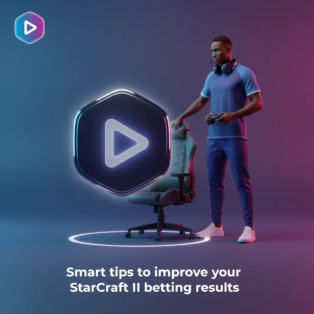 StarCraft II betting tips infographic: bankroll 1-3%, research maps and matchups, adjust for format, live hedges, notes