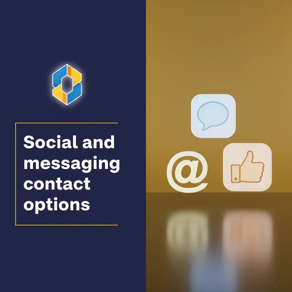 WhatsApp, Telegram, Messenger, and X contact options with tips: use verified links, 15m–4h replies, no sensitive data.
