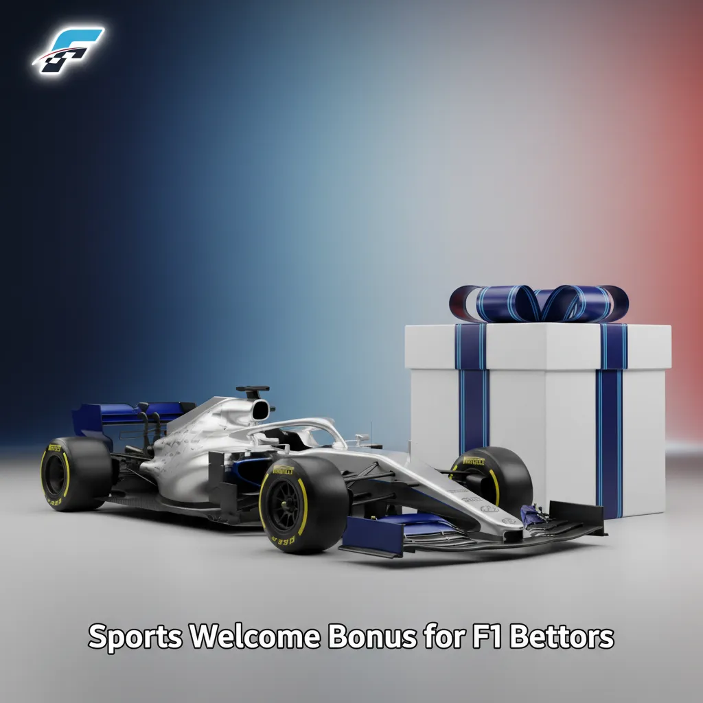 F1 car with sports welcome bonus banner for new Kenya customers; check Promo page for current offer value.